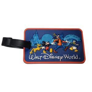 VTG Walt Disney World Parks Resorts Fab Four Mickey Rubber Luggage Tag